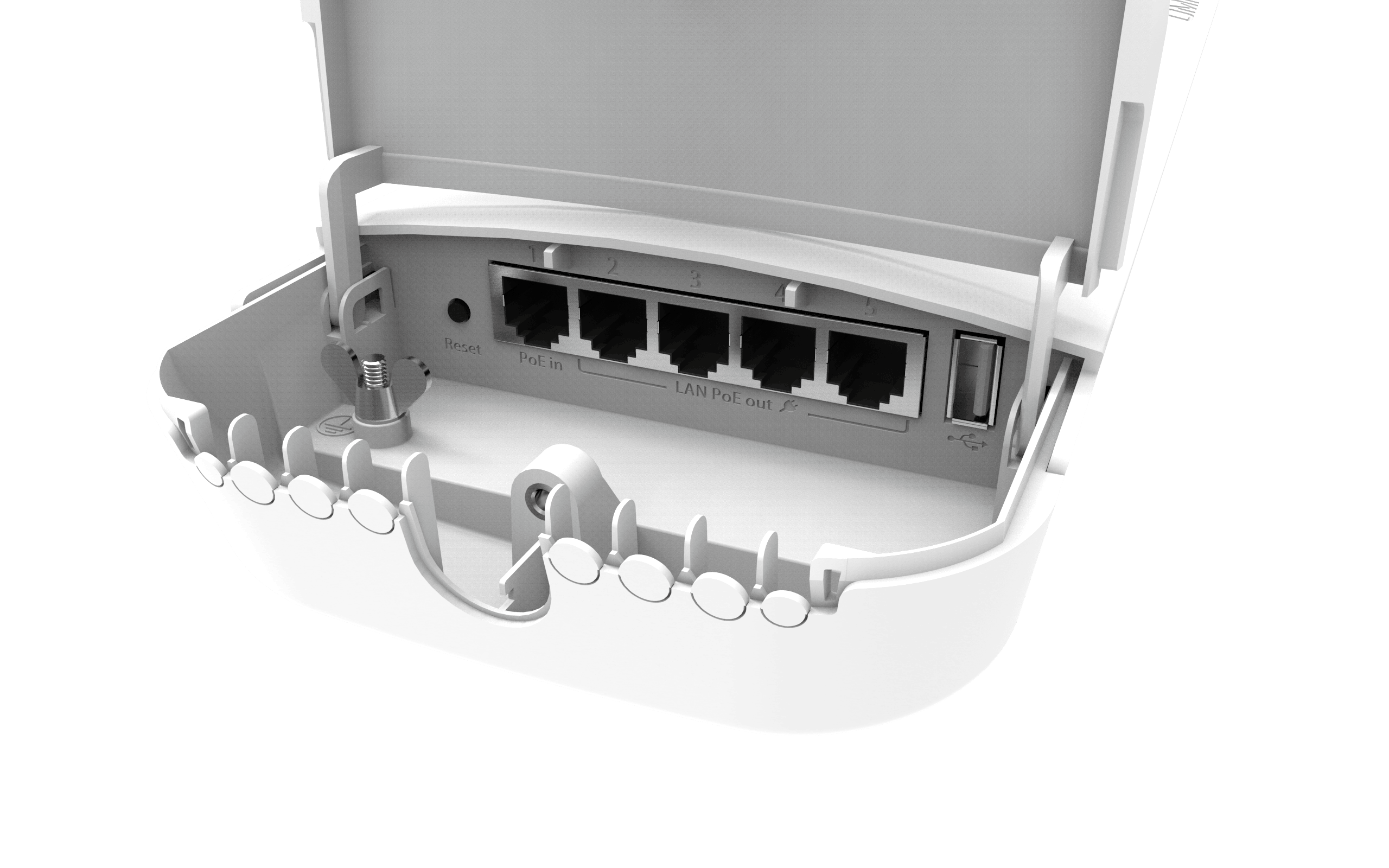 Точка доступаOmniTIK 5 POE ac with 2 x 7.5dBi integrated 5GHz Omni antennas — зображення 4